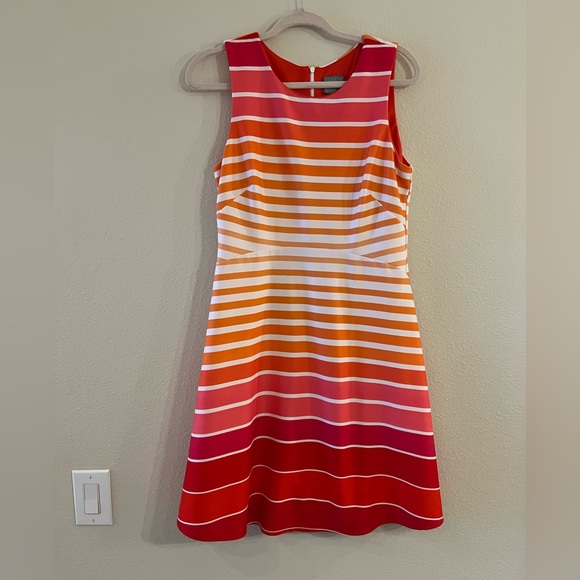 Rabbit Rabbit Rabbit Dresses & Skirts - Rabbit Rabbit Rabbit Sleeveless Striped Dress in Orange/Pink/White, Size 12